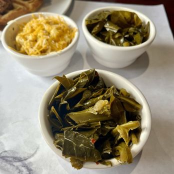 Dame's Chicken & Waffles - Mean Collard Greens, macaroni and cheese (not mine) - Soul Food Near Me - Greensboro, North Carolina Dame's Chicken & Waffles - Mean Collard Greens, macaroni and cheese (not mine) - Soul Food Near Me - Greensboro, North Carolina