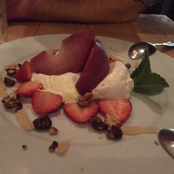 Oiistar - Poached pear. Had candied walnuts and I believe was pineapples. Seriously amazing. - Asian Fusion Near Me - Chicago, Illinois Oiistar - Poached pear. Had candied walnuts and I believe was pineapples. Seriously amazing. - Asian Fusion Near Me - Chicago, Illinois