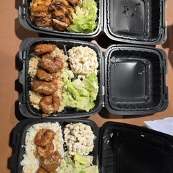 Flavor Belly - OG Teriyaki Chicken & Crispy shrimp plates