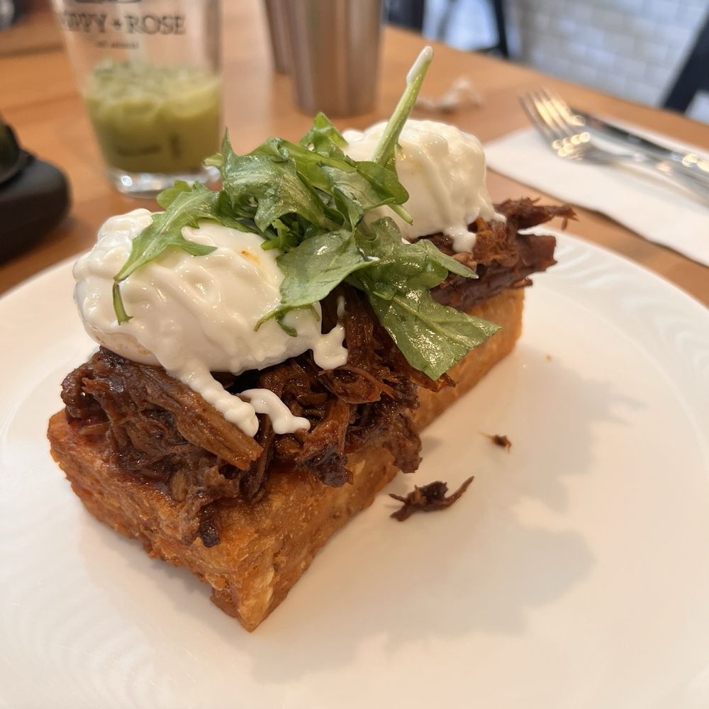Poppy + Rose - Pulled Pork Sandwich - Breakfast & Brunch Near Me - Los Angeles, California