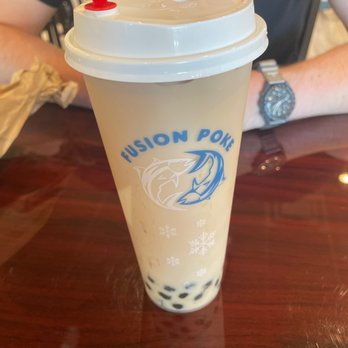 Fusion Poke - Original milk tea with boba - Ramen Near Me - Milwaukee, Wisconsin