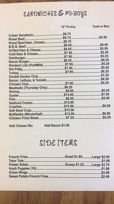 Menu photo 2 Frisco Deli La Place, LA