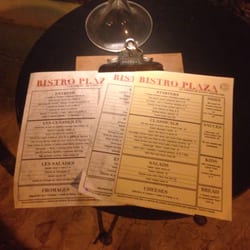 Bistro Plaza - Un vistazo a la carta