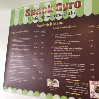 Snack Gyro - Tons of the menu! - Moroccan Near Me - Burien, Washington