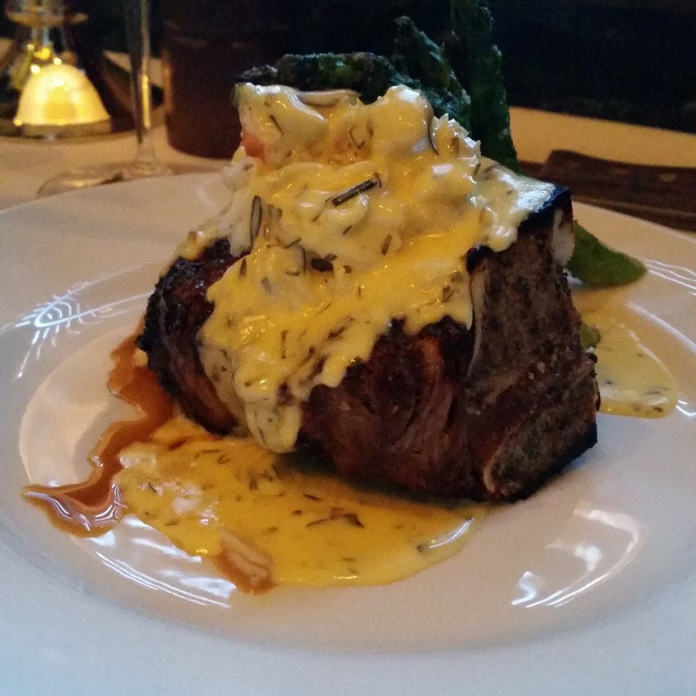 801 Chophouse - 16 ounce bone in filet, oscar style.. amazing - Steakhouses Near Me - Clayton, Missouri 801 Chophouse - 16 ounce bone in filet, oscar style.. amazing - Steakhouses Near Me - Clayton, Missouri