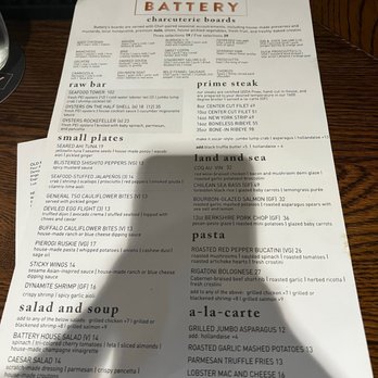 The Battery - Menu - New American Near Me - Tampa Bay, Florida The Battery - Menu - New American Near Me - Tampa Bay, Florida