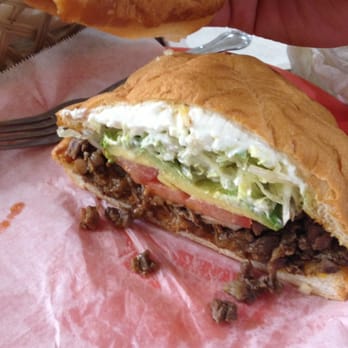 Cocula Restaurant - Half of my steak torta! $4.50 for the whole sandwich. - Mexican Near Me - Chicago, Illinois Cocula Restaurant - Half of my steak torta! $4.50 for the whole sandwich. - Mexican Near Me - Chicago, Illinois