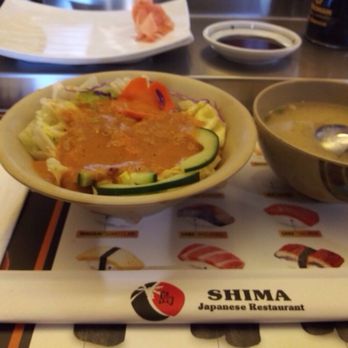 Shima - Fresh salad and piping hot miso soup - Sushi Bars Near Me - Huntington Beach, California Shima - Fresh salad and piping hot miso soup - Sushi Bars Near Me - Huntington Beach, California
