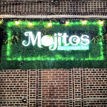 Mojitos Restaurant Bar - Sign outside - Latin American Near Me - Jackson Heights, New York
