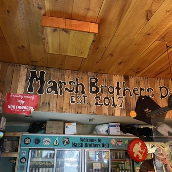 Marsh Brothers Deli - a sign for marsh brothers deli - Donuts Near Me - Lebanon, New Hampshire