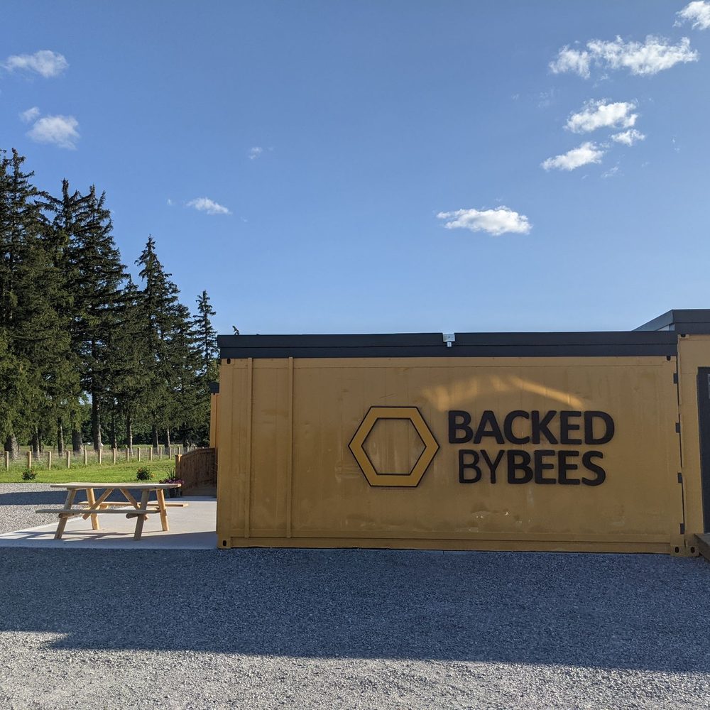 Backed by Bees - There are benches outside. - Farms Near Me - Burlington, Ontario