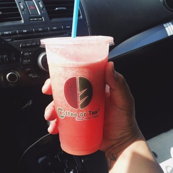 Coffee or Tea? - Watermelon juice!! (Seasonal) soooo refreshing! - Bubble Tea Near Me - Aiea, Hawaii
