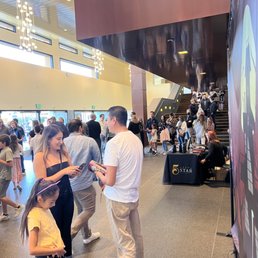 Snack bar line during intermission
