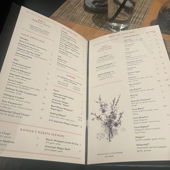 Sushi Roku - Menú. - Sushi Bars Near Me - Pasadena, California
