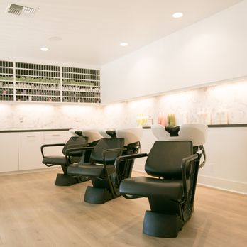 Ombu Salon + Spa - A bright and airy shampoo station. - Day Spas Near Me - Edmonds, Washington