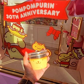 Hello Kitty Cafe - Pompompurin pudding - Cafes Near Me - Irvine, California Hello Kitty Cafe - Pompompurin pudding - Cafes Near Me - Irvine, California