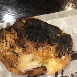 Tim Hortons - Cheese croissant，toasted. It was burn and they still give to the customer