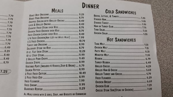 Menu photo 3 Country Cookin Diner Cocoa, FL