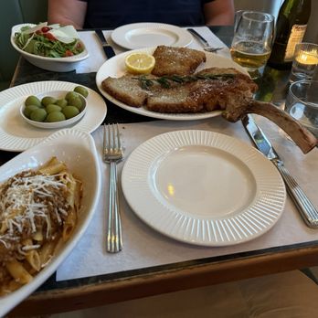 Cotoletta - Cotaletta milanese, bolognese, and arugula salad - Salad Near Me - Miami, Florida