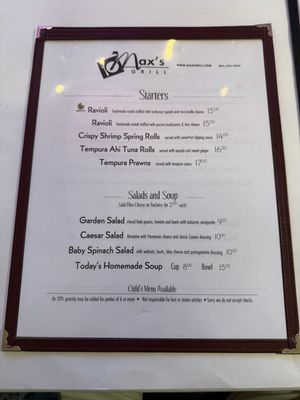 Menu photo 2 Max's Grill Pacific Grove, CA Menu photo 2 Max's Grill Pacific Grove, CA