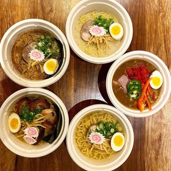 Naruto Mampuku - four bowls of ramen soup - Ramen Near Me - Albuquerque, New Mexico