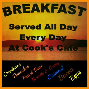 Cook's Cafe - Breakfast Is Always Good Anytime Of The Day! - Breakfast & Brunch Near Me - Sheldon, Iowa