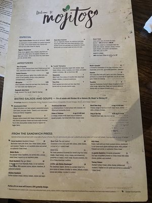 Menu photo 5 Mojitos - Forum Peachtree Corners, GA