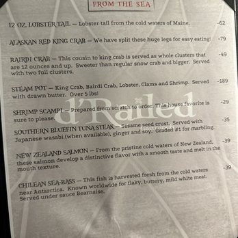 D' Railed - Menu - Seafood Near Me - Idaho Falls, Idaho