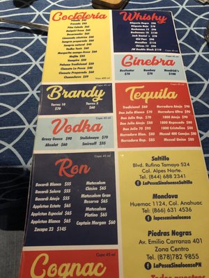 Menu photo 2 La Pesca Sinaloense González, COA