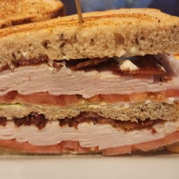Club Sandwich on Rye w/ French Fries Club Sandwich on Rye w/ French Fries