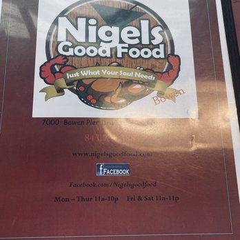 Nigel’s Good Food - Hanahan - Menu - Soul Food Near Me - Hanahan, South Carolina
