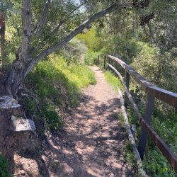 The trail that leads into the park as well as other trails