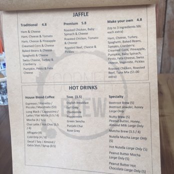 Corner Brew - Menu page 4 - Cafes Near Me - Engadine, NSW