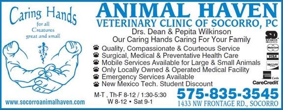 Animal Haven Veterinary Clinic 1433 Frontage Rd Nw Socorro Nm Pet Supplies Mapquest