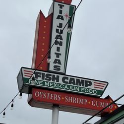 Tia Juanita's Fish Camp - Outside sign and Elvis.  I'm an Elvis fan!