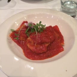 Half order of spinach and ricotta ravioli. YUM