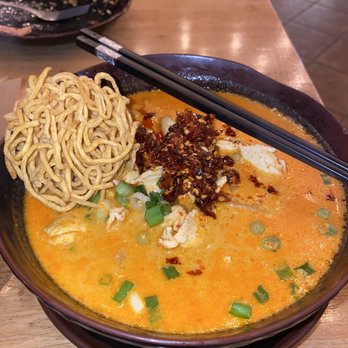 Khao Soi Thai - Khao Soi with chicken breast :-p So good! Spice level 4 (out of 5) - Thai Near Me - Studio City, California