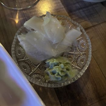 Khatan Sushi - Pickled ginger and wasabi (wish it was real) - Japanese Near Me - Oakland, California