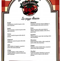 La Pizza di Luciano - Menú
