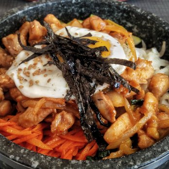 K Restaurant - Spicy Barbecued Chicken Bibimbap - Korean Near Me - Peabody, Massachusetts
