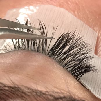 Andrea Atelier - Here I am creating individual lash "fans" to give full dimension and variety. - Permanent Makeup Near Me - Carmel, Indiana Andrea Atelier - Here I am creating individual lash "fans" to give full dimension and variety. - Permanent Makeup Near Me - Carmel, Indiana