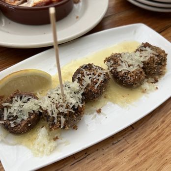 Cafe Ba-Ba-Reeba! - Spinach & Manchego Stuffed Mushrooms - Spanish Near Me - Chicago, Illinois Cafe Ba-Ba-Reeba! - Spinach & Manchego Stuffed Mushrooms - Spanish Near Me - Chicago, Illinois
