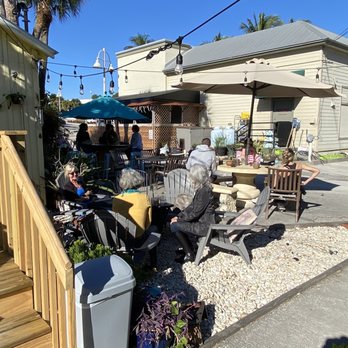Bunkhouse Coffee Bar - Plenty of outdoor seating (not shown, seating by parking lot entrance and seating by street entrance) - Coffee & Tea Near Me - Jensen Beach, Florida