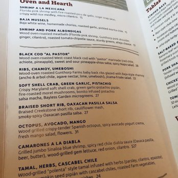 Leña Brava - Dinner menu - Seafood Near Me - Chicago, Illinois Leña Brava - Dinner menu - Seafood Near Me - Chicago, Illinois