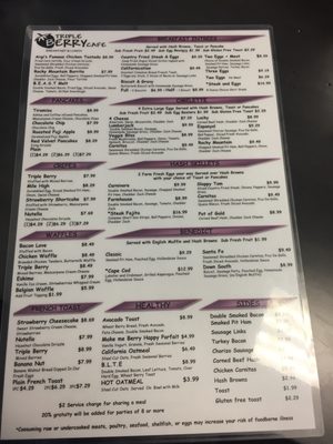 Menu photo 7 Triple Berry Cafe Crystal Lake, IL