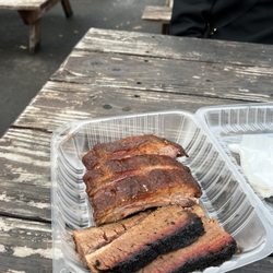 Raining BBQ & Grill - Ribs and brisket. Brisket won the taste test.