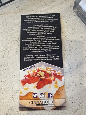 Menu photo 2 Cinnaholic Gaithersburg, MD
