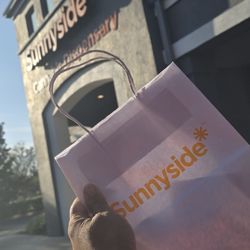 Sunnyside Medical Cannabis Dispensary - Purchase made and store front.