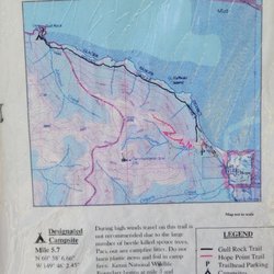 Gull Rock Trail - Trail map