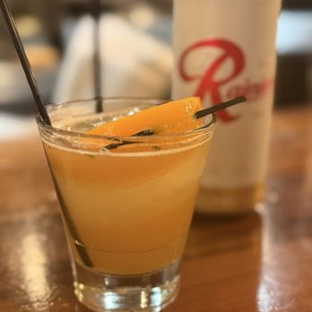 Proper Fish - Peach bourbon smash - Seafood Near Me - Bainbridge Island, Washington Proper Fish - Peach bourbon smash - Seafood Near Me - Bainbridge Island, Washington